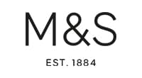 M&S logo with text "EST. 1884" in black font on a white background.