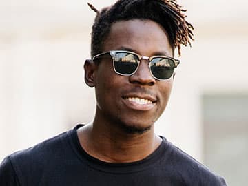 Man wearing sunglasses